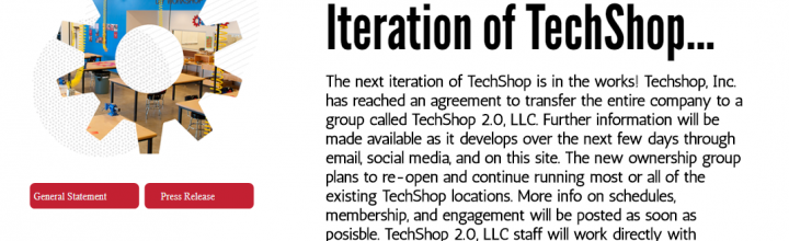 TECHSHOP RESURGE DE SUS CENIZAS TECHSHOP RESURGE DE SUS CENIZAS